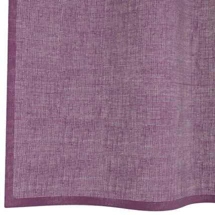 Voile gardiner med öglor 2 st lila 140x245 cm