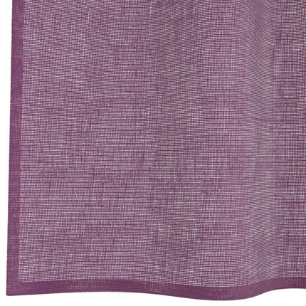 Voile gardiner med öglor 2 st lila 140x260 cm
