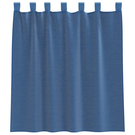 Voile gardiner med öglor 2 st ljusgrå 140x260 cm