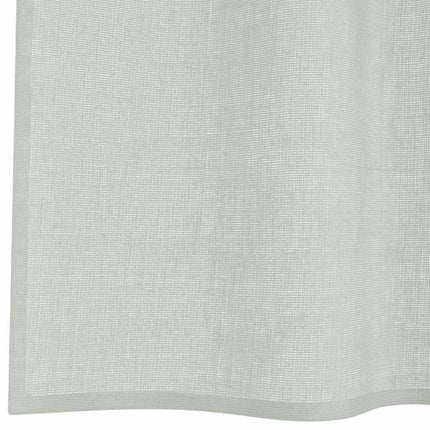 Voile gardiner med öglor 2 st ljusgrå 140x260 cm
