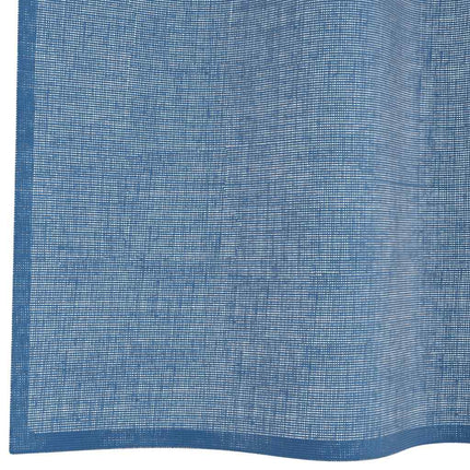 Voile gardiner med öglor 2 st kungsblå 140x175 cm