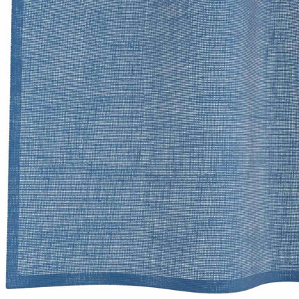Voile gardiner med öglor 2 st kungsblå 140x225 cm