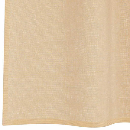 Voile gardiner med öglor 2 st sand 140x140 cm