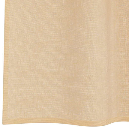 Voile gardiner med öglor 2 st sand 140x245 cm