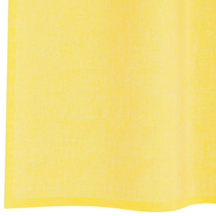 Voile gardiner med öglor 2 st gul 140x225 cm