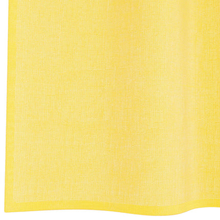 Voile gardiner med öglor 2 st gul 140x245 cm
