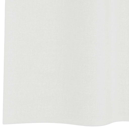 Voile gardiner med öglor 2 st vit 140x140 cm