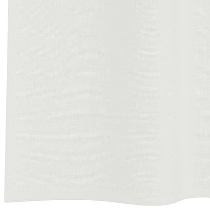Voile gardiner med öglor 2 st vit 140x260 cm