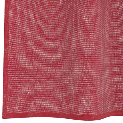 Voile gardiner med öglor 2 st vinröd 140x225 cm