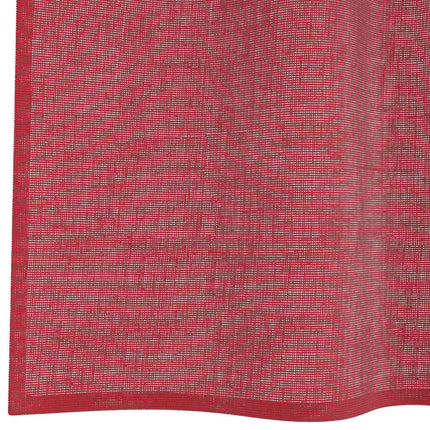 Voile gardiner med öglor 2 st vinröd 140x245 cm