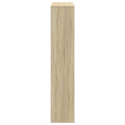 Bokhylla sonoma-ek 102x29x143 cm konstruerat trä