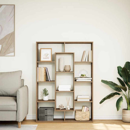 Bokhylla ek 102x29x143 cm konstruerat trä
