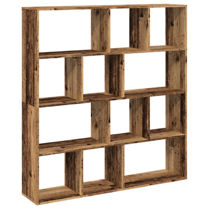 Bokhylla gammalt trä 132x29x141,5 cm konstruerat trä