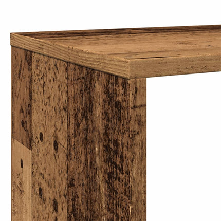 Bokhylla gammalt trä 132x29x141,5 cm konstruerat trä