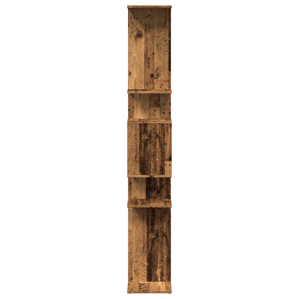 Bokhylla gammalt trä 92x29x188 cm konstruerat trä