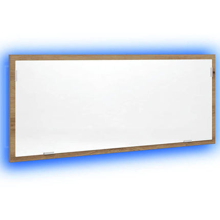 Badrumsspegel med LED artisan ek 100x8,5x37 cm konstruerat trä