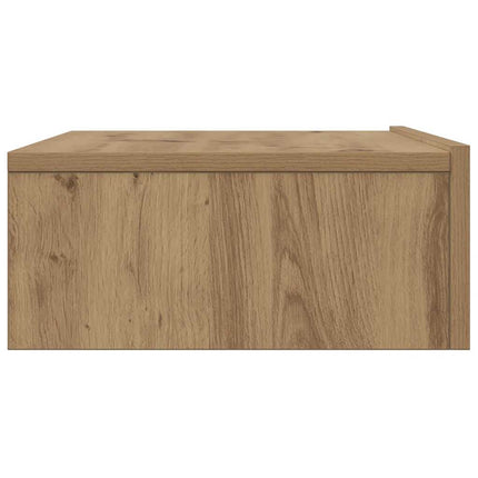 Tv-bänk med LED-belysning artisan ek 60x35x15,5 cm