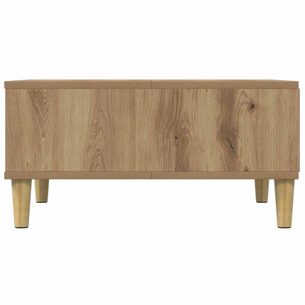 Soffbord artisan ek 60x60x30 cm konstruerat trä