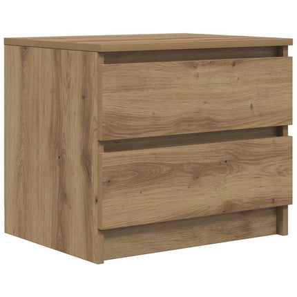 Sängbord artisan ek 50x40x43.5 cm konstruerat trä