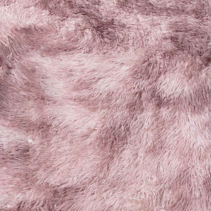 Ryamatta med lång lugg NAVARRA dammig rosa 80x150 cm polyester