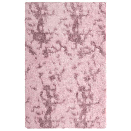 Ryamatta med lång lugg NAVARRA dammig rosa 130x200 cm polyester