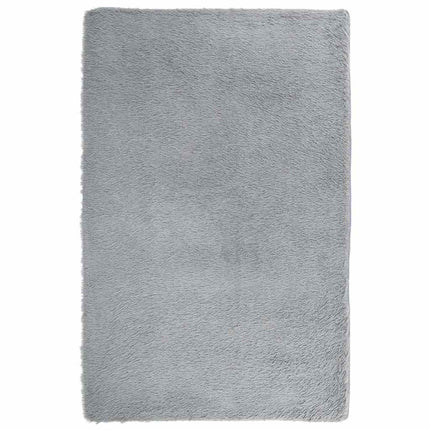 Ryamatta med lång lugg NAVARRA ljusgrå 130x200 cm polyester
