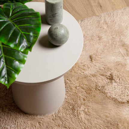 Ryamatta med lång lugg NAVARRA beige 200x290 cm polyester