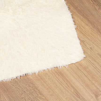 Ryamatta med lång lugg NAVARRA gräddvit 200x290 cm polyester
