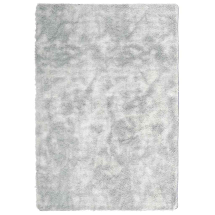 Ryamatta med lång lugg NAVARRA silvergrå 200x290 cm polyester