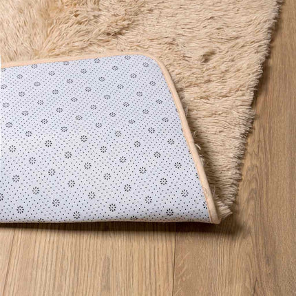 Ryamatta med lång lugg NAVARRA beige 200x200 cm polyester
