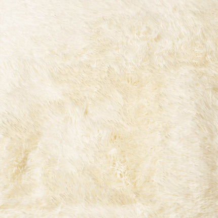 Ryamatta med lång lugg NAVARRA gräddvit 240x240 cm polyester