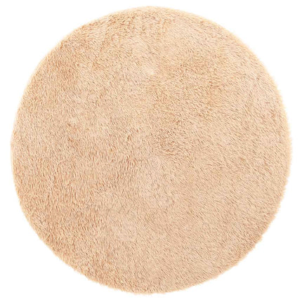 Ryamatta med lång lugg NAVARRA beige 120x120 cm polyester