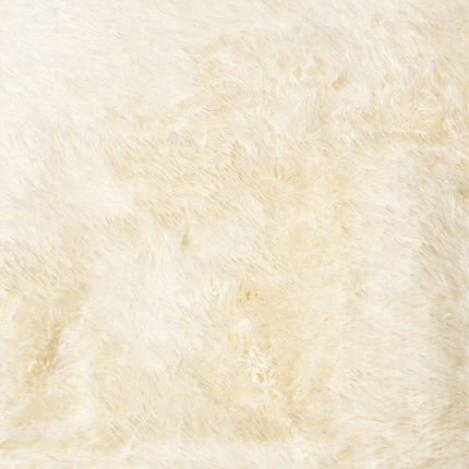 Ryamatta med lång lugg NAVARRA gräddvit 300x200 cm polyester