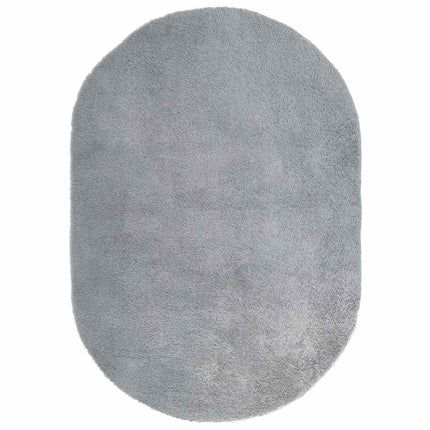 Ryamatta med lång lugg NAVARRA ljusgrå 300x200 cm polyester