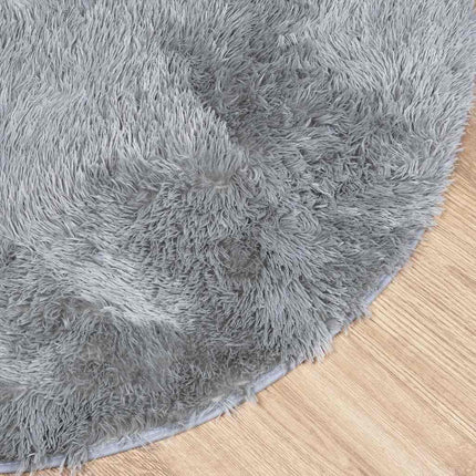 Ryamatta med lång lugg NAVARRA ljusgrå 300x200 cm polyester