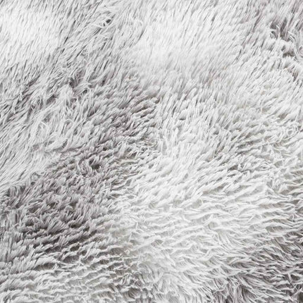 Ryamatta med lång lugg NAVARRA silvergrå 300x200 cm polyester