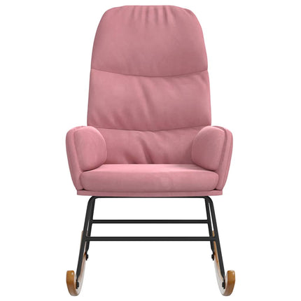 Gungstol rosa sammet