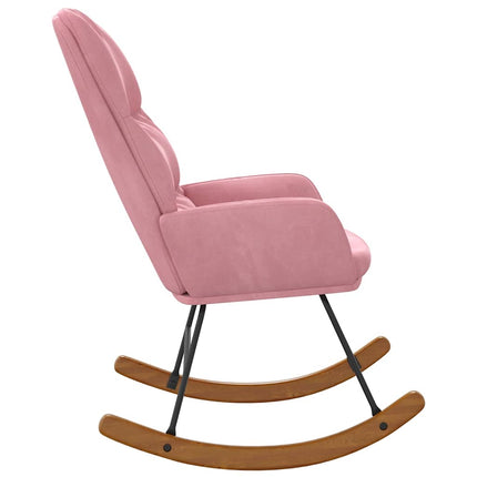Gungstol rosa sammet