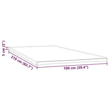 Madrasskydd 100x210x5 cm