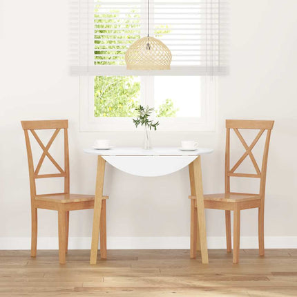 Matstolar 2 St Massivt Trä Gummi