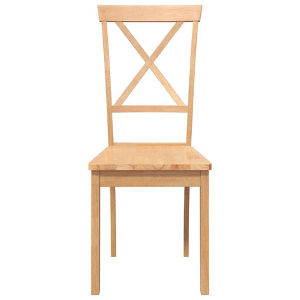 Matstolar 2 St Massivt Trä Gummi