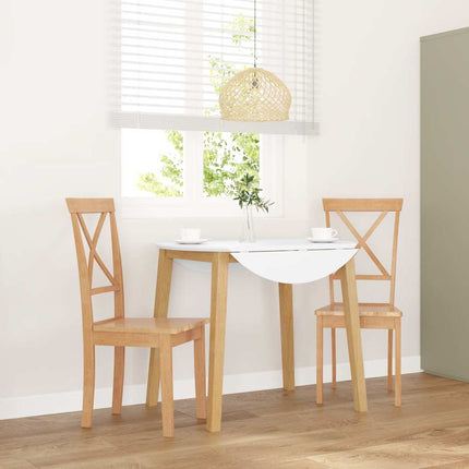 Matstolar 2 St Massivt Trä Gummi