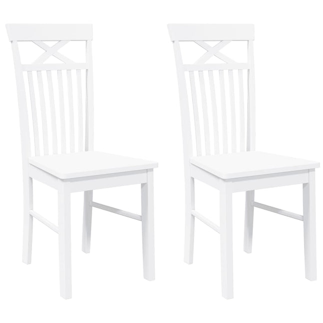 Matstolar 2 St T Massivt Trä Gummi