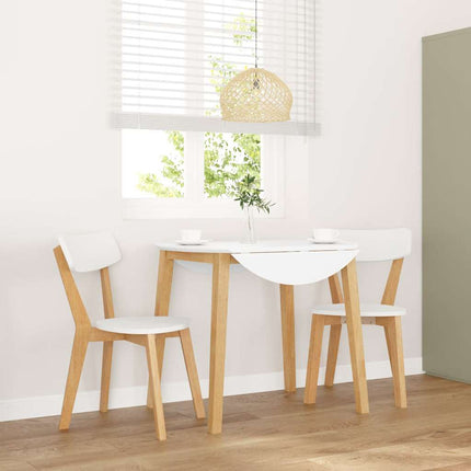 Matstolar 2 St T Massivt Trä Gummi