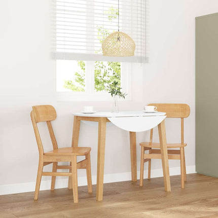 Matstolar 2 St Massivt Trä Gummi