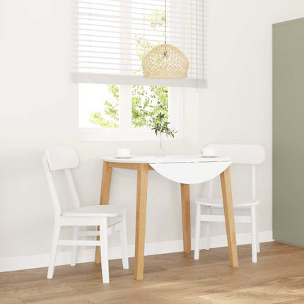 Matstolar 2 St Massivt Trä Gummi