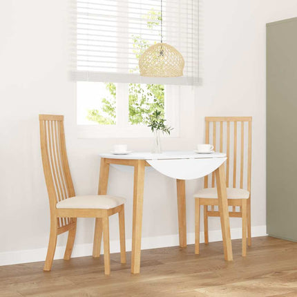 Matstolar Med Dynor 2 St Massivt Trä Gummi