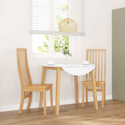 Matstolar Med Dynor 2 St Massivt Trä Gummi