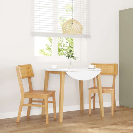 Matstolar 2 St Massivt Trä Gummi