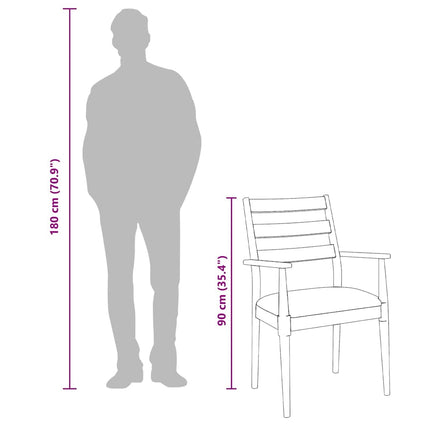 Matstolar Med Dynor 2 St, Vit, Massivt Trä, Gummi